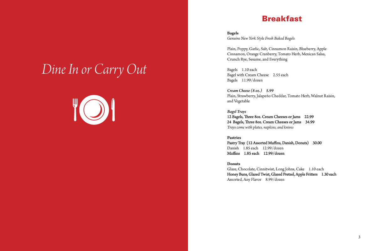 Heitzman Traditional Bakery Breakfast Menu