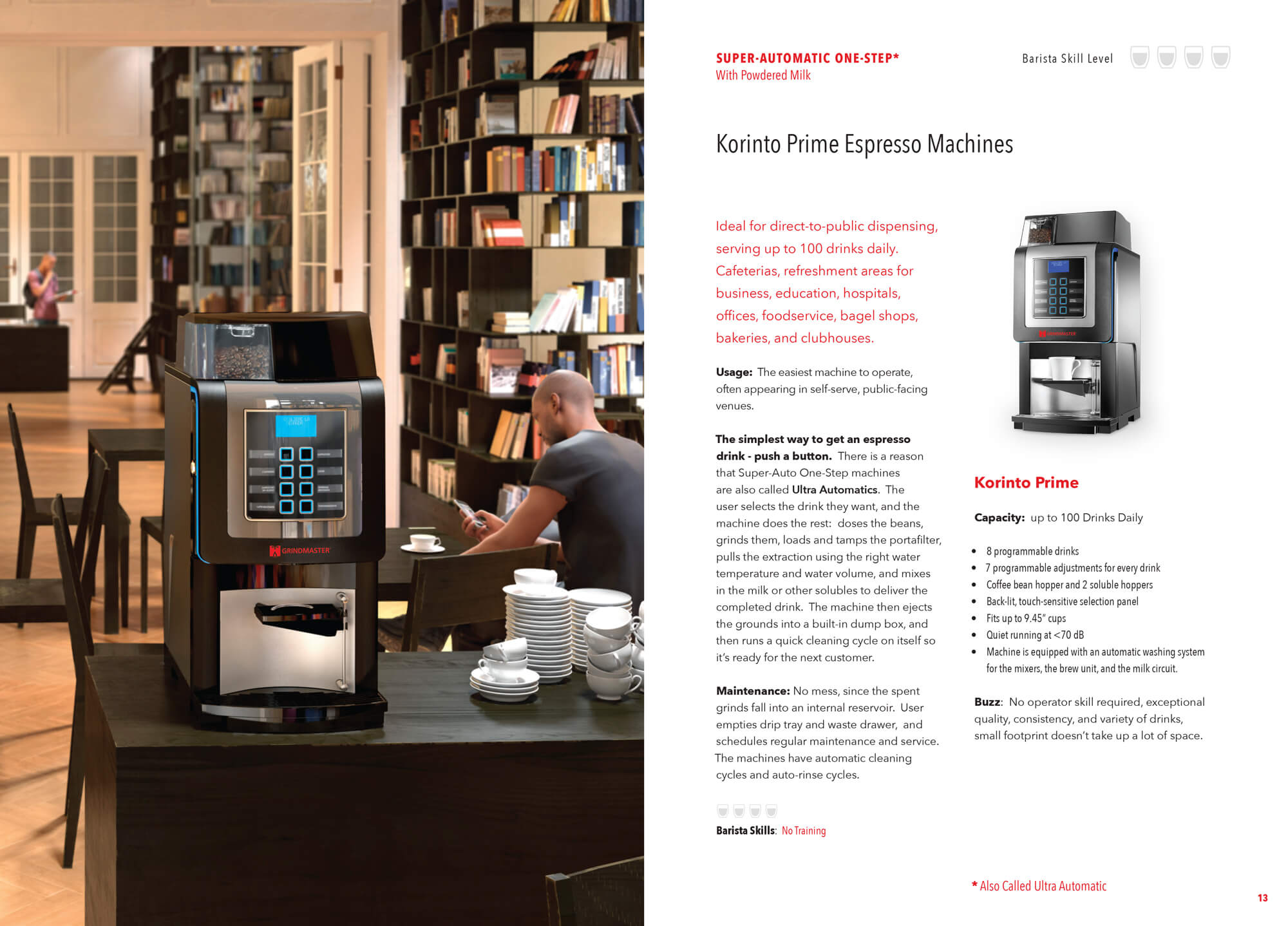 Grindmaster Espresso Brochure Spread