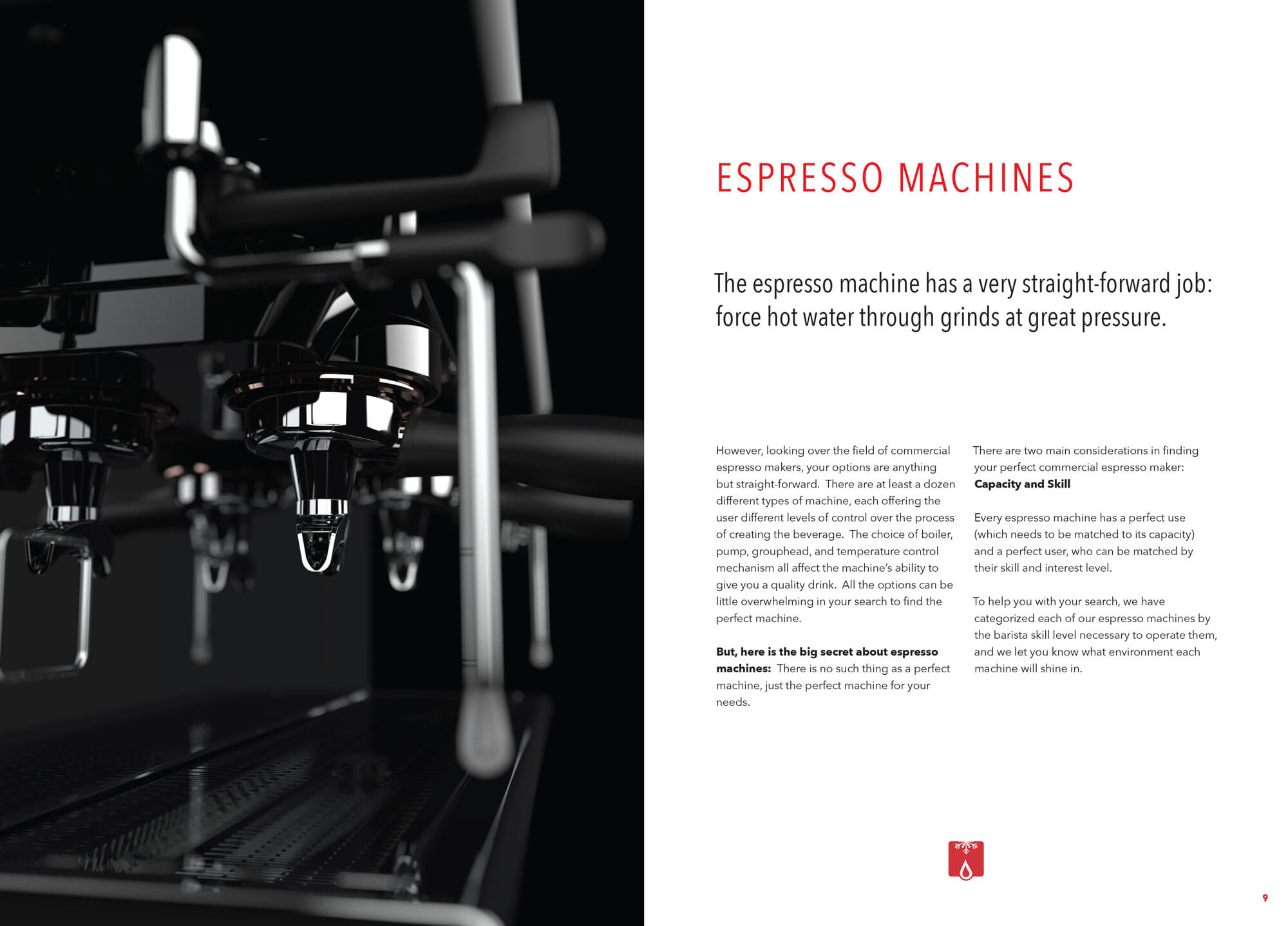 Grindmaster Espresso Brochure Spread