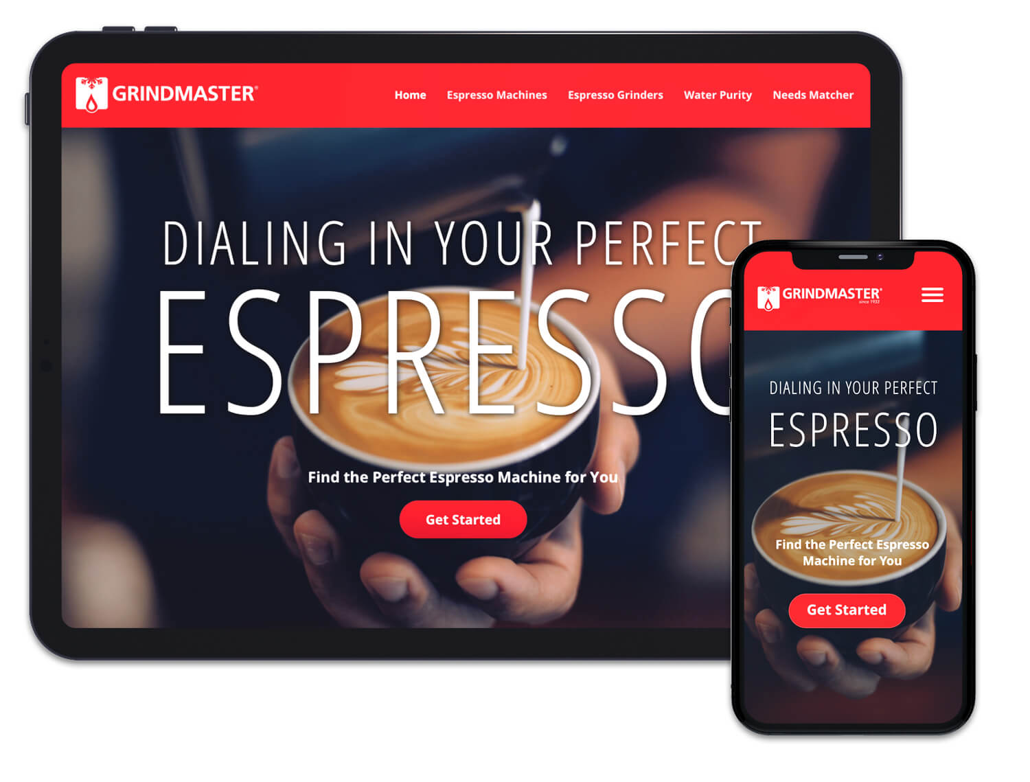 Grindmaster Espresso Microsite