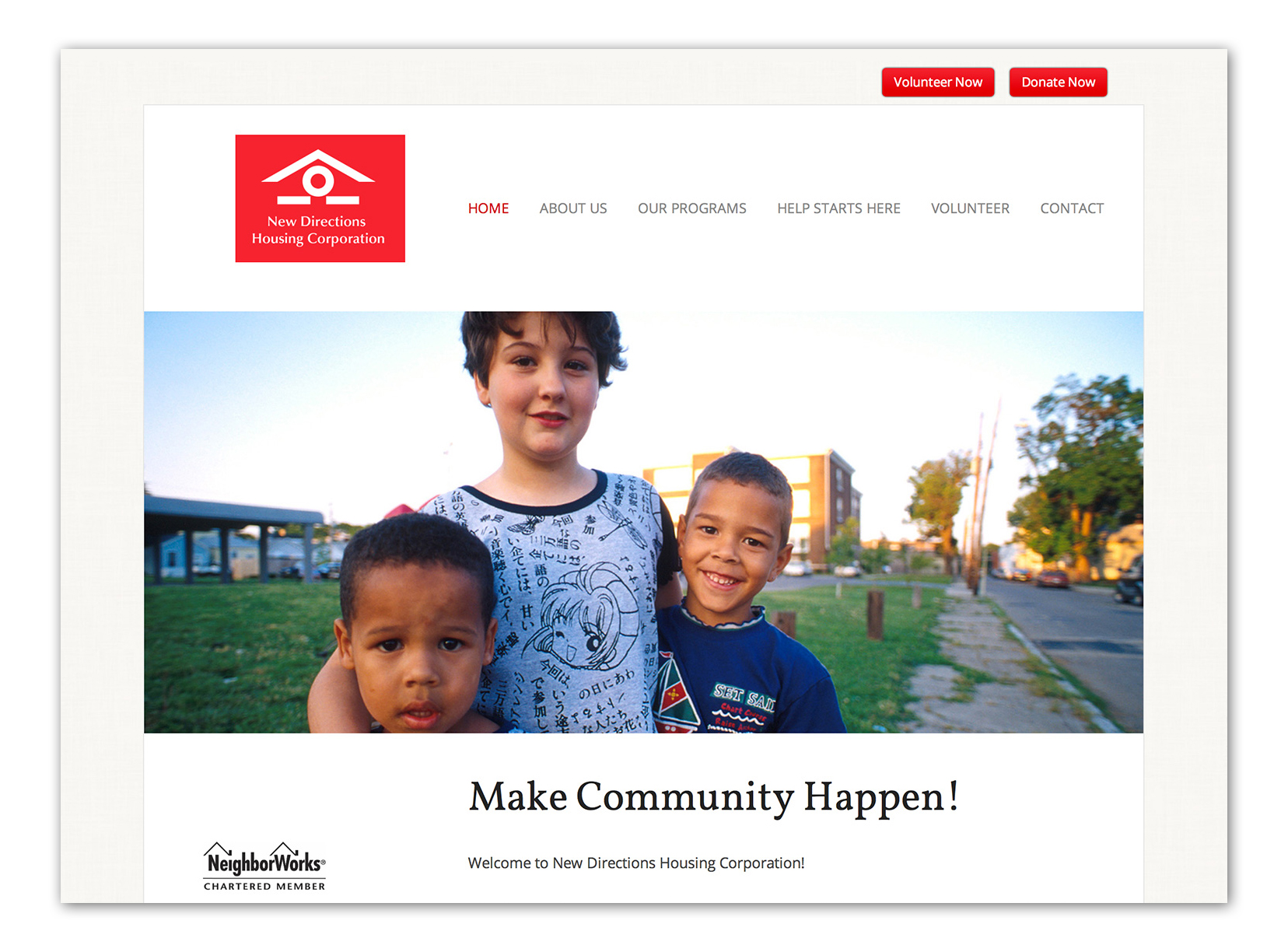 New Directions Housing Website